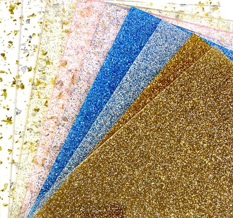 glitter acrylaat kleuren