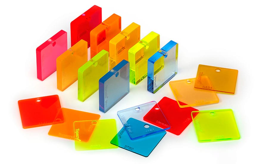 Fluor acrylaat kleuren