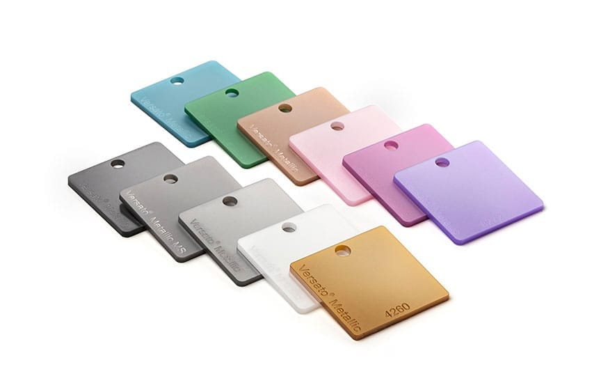 Metallic acrylaat kleuren